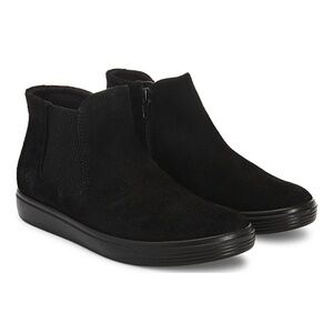 Ecco Black Chelsea boots with zipper